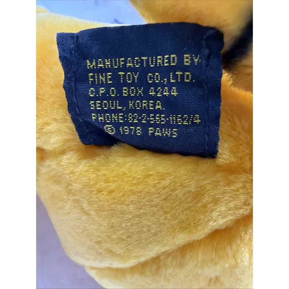 Vintage Garfield Window Suction Cup Plush 6” fine toy 1978 Great Condition